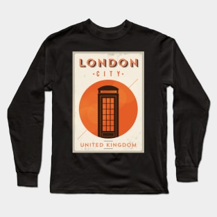 London Vintage Poster Long Sleeve T-Shirt